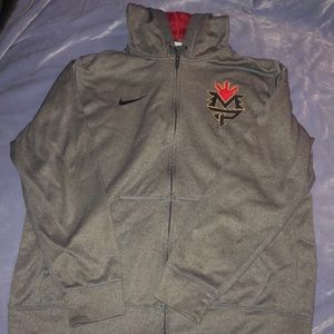 Therma-fit. Grey Nike zip up hoodie.